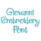 Giovanni Embroidery Font | Machine Embroidery Designs by JuJu