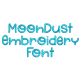 Moon Dust Embroidery Font | Machine Embroidery Designs by JuJu