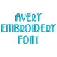 Avery Embroidery Font | Machine Embroidery Designs by JuJu