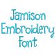 Jamison Embroidery Font | Machine Embroidery Designs by JuJu