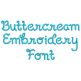 Buttercream Embroidery Font | Machine Embroidery Designs by JuJu