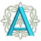 Ornamental Sans Serif Monogram Satin Background | Machine Embroidery Designs by JuJu