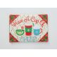 ITH Have A Cup Of Cheer Mug Rug | Machine Embroidery Designs by JuJu