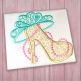 Tiara Heel Applique | Machine Embroidery Designs by JuJu