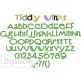 Tiddly Winks Embroidery Font