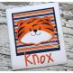 Tiger Face Box Applique | Machine Embroidery Designs by JuJu