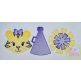 Tiger Cheer Trio Sketch Embroidery | Machine Embroidery Designs by JuJu