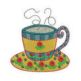 Time for Tea Machine Embroidery Designs by JuJu