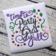 Time to Party Gras Y'all Embroidery | Machine Embroidery Designs by JuJu