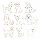 Top Dogs Vintage Stitch Machine Embroidery Designs by JuJu
