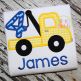 Tow Truck Number 4 Applique | Machine Embroidery Designs by JuJu