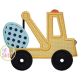 Tow Truck Easter Egg Applique | Machine Embroidery Designs by JuJu