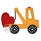 Tow Truck Heart Applique | Machine Embroidery Designs by JuJu