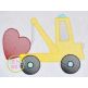 Tow Truck Heart Sketch | Machine Embroidery Designs by JuJu
