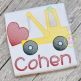 Tow Truck Heart Sketch | Machine Embroidery Designs by JuJu