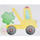 Tow Truck Shamrock Sketch | Machine Embroidery Designs by JuJu