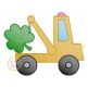 Tow Truck Shamrock Sketch | Machine Embroidery Designs by JuJu