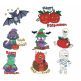 Treats n Tricks Halloween Filled Machine Embroidery Designs by JuJu