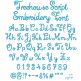 Treehouse Script Embroidery Font | Machine Embroidery Designs by JuJu