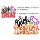 Trick or Treat 3 Applique | Machine Embroidery Designs by JuJu