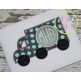 Truck Monogram Applique | Machine Embroidery Designs by JuJu