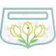 ITH Tulips Wrap Around Towel Topper | Machine Embroidery Designs by JuJu