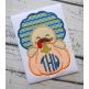 Turkey Boy Pumpkin Peeker Applique | Machine Embroidery Designs by JuJu