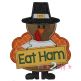 Turkey Eat Ham Applique | Machine Embroidery Designs by JuJu