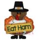 Turkey Eat Ham Applique | Machine Embroidery Designs by JuJu