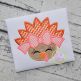 Turkey Face Bow Applique | Machine Embroidery Designs by JuJu