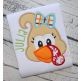 Turkey Face Girl Applique | Machine Embroidery Designs by JuJu