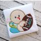 Turkey Football Applique | Machine Embroidery Designs by JuJu