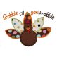 Turkey Gobble til Wobble Applique | Machine Embroidery Designs by JuJu