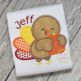 Turkey Hugging Pumpkin Boy Applique | Machine Embroidery Designs by JuJu
