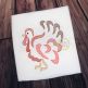 Swirl Turkey Motif Embroidery | Machine Embroidery Designs by JuJu
