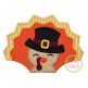 Turkey with Hat Boy Applique | Machine Embroidery Designs by JuJu