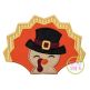 Turkey with Hat Boy Applique | Machine Embroidery Designs by JuJu
