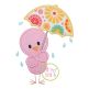 Umbrella Bird Applique Design | Machine Embroidery Designs by JuJu