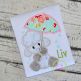 Umbrella Lamb Applique Design | Machine Embroidery Designs by JuJu