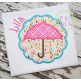 Umbrella Scallop Applique | Machine Embroidery Designs by JuJu
