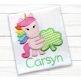 Unicorn Shamrock | Machine Embroidery Designs by JuJu