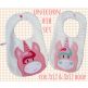 Unicorn Bib | Machine Embroidery Designs by JuJu