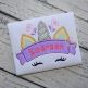 Unicorn Horn Banner Applique | Machine Embroidery Designs by JuJu
