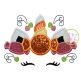 Unicorn Horn Candy Applique | Machine Embroidery Designs by JuJu