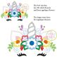 Unicorn Horn with Flowers Applique | Machine Embroidery Designs by JuJu