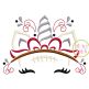Unicorn Horn Football Embroidery | Machine Embroidery Designs by JuJu