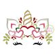 Unicorn Horn with Hearts Embroidery | Machine Embroidery Designs by JuJu