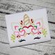 Unicorn Horn with Hearts Embroidery | Machine Embroidery Designs by JuJu