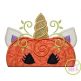 Unicorn Horn JackOLantern Applique | Machine Embroidery Designs by JuJu