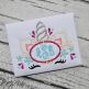 Unicorn Horn Monogram Oval Embroidery | Machine Embroidery Designs by JuJu